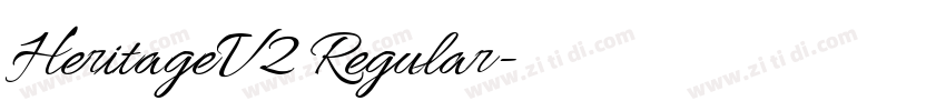 HeritageV2 Regular字体转换 HeritageV2 Regular字体转换